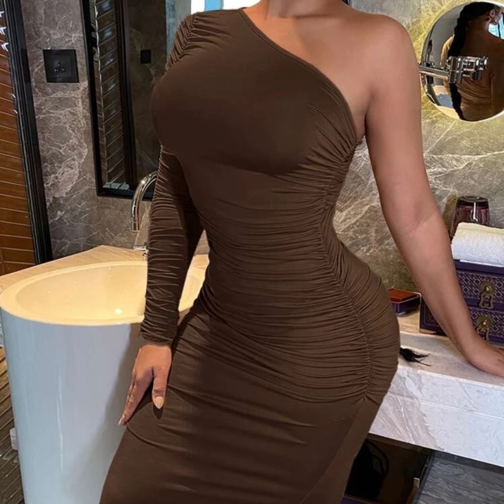 SHEIN one shoulder dress